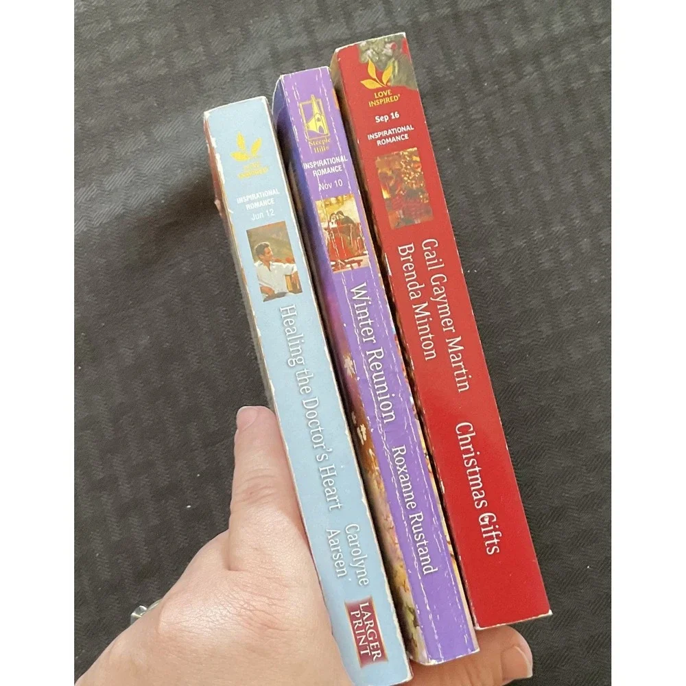 Love Inspired Romance Lot 3 Books Aarsen Martin Minton Rustand Christian Softcov